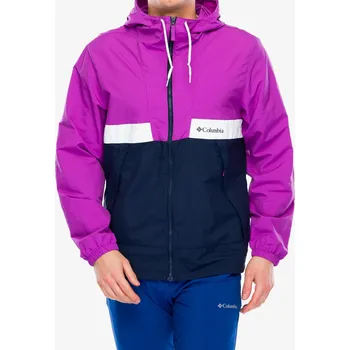 Větrovka Columbia Spire Valley Hooded Windbreaker - razzle/collegiate navy/white