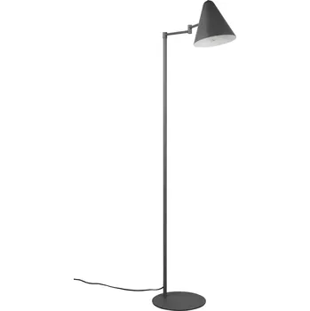 Stojací lampa Trio Leuchten 463900142 COSIMA - Stojací čtecí lampa s natáčecím stínidlem v antracitové barvě, 1 x E14 (Antracitová stojací lampa s vypínačem na stínidle)