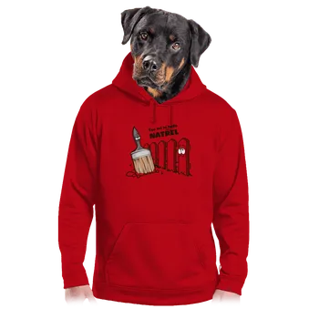 Pánská mikina Bastard Tos mi to natřel pánská mikina klokanka Red