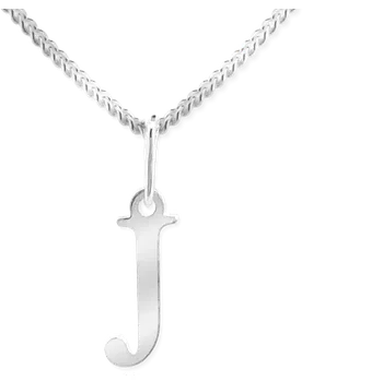 Náhrdelník Yoowey Přívěsek s řetízkem stříbrný písmeno KO1082_CU035_45