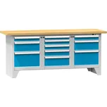 Modulový dílenský stůl s 11 zásuvkami, s nosností do 800 kg #29 HARDWORK MULTI