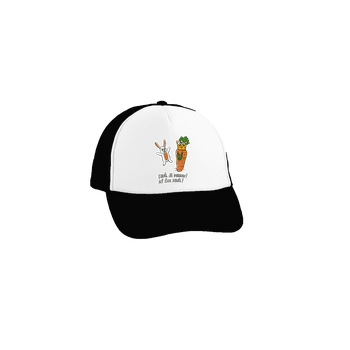 Kšiltovka Bastard Král je mrkev, ať žije král kšiltovka truckerka Black cap