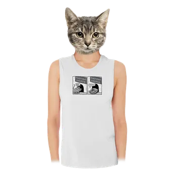 Bastard Myš na plastice dámské tílko volné White