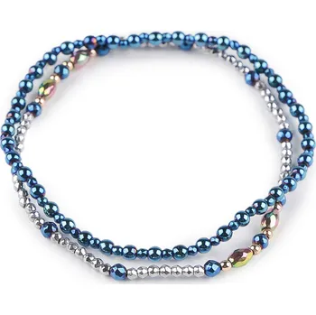 Náramek Pružné náramky z hematitu sada 2 ks