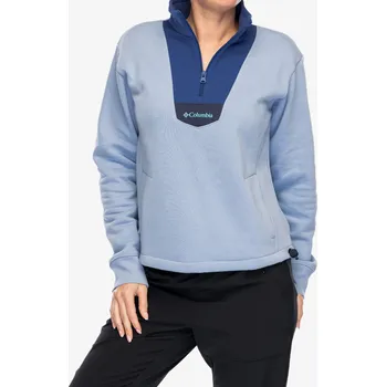 Dámské oblečení Dámská mikina bez kapuce Columbia Lodge Quarter Zip - whisper/eve/nocturnal
