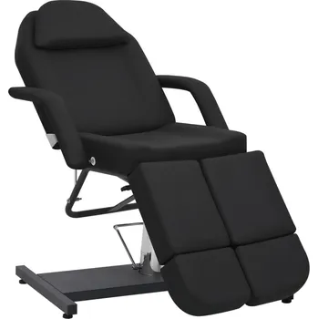 Masážní křeslo Kosmetické křeslo umělá kůže černé 180 x 62 x 78 cm Černý110268