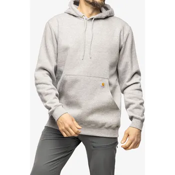 Pánské oblečení Pánská mikina s kapucí Carhartt Hooded Sweatshirt - heather grey