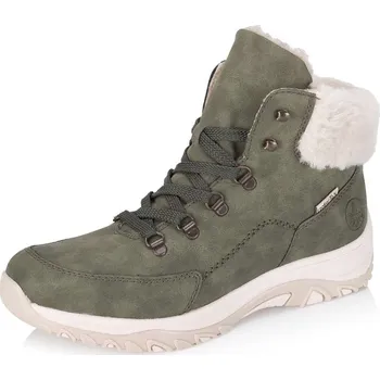 Dámské kozačky Dámská kotníková obuv RIEKER M9610-54 zelená W5 39