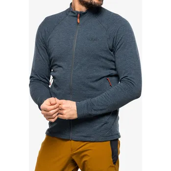Pánská mikina Mikina bez kapuce Rab Nexus Jacket - steel