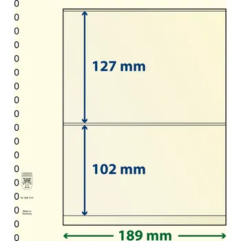 Obal pro sběratelský předmět Lindner 802210 - 2 kapsy (102 mm) Velikost balení: 10 ks