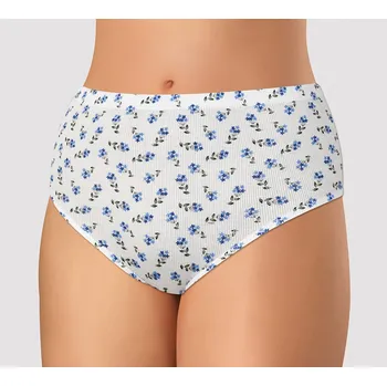 Dámské spodní prádlo Kalhotky Andrie PS 1710 Barva: bílá s potiskem, Velikost: 58/60 (4XL)