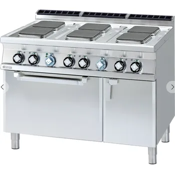 Sporák RM GASTRO Sporák čtvercový s troubou GN 2/1 CFQ6-712ETV RM GATRO