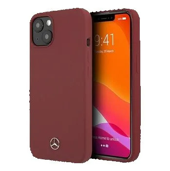 Etui Mercedes Silicone Line na iPhone 13 mini - czerwone