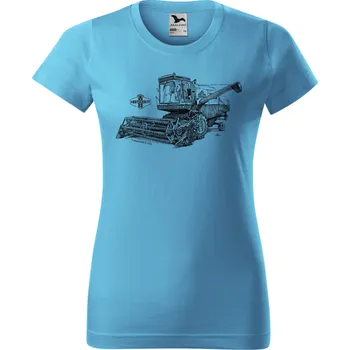 Pánská móda Tričko - Fortschritt E 512 Barva: Tyrkysová (44), Velikost: XS, Střih: Dámské