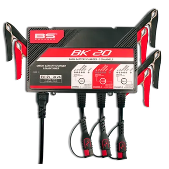 Nabíječka autobaterie BS-BATTERY Nabíječka BK20 (vhodné i pro lithium) 12V 2A