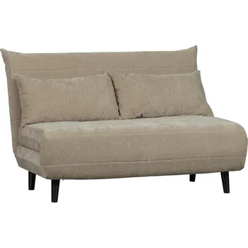 Pohovka WOOOD Béžová žinylková dvoumístná rozkládací pohovka Xem 122 cm