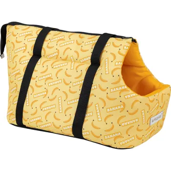 Taška pro psa a kočku Přepravní taška pro psy HAPPY vzor BANANA velikost S, L Rozměr: L - 42x26x30 cm
