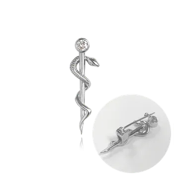 Dárková krabička Zlatnictví Helios Lékařský znak ze stříbra