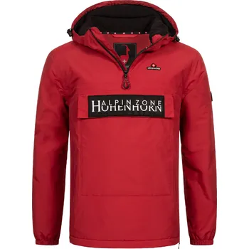 HÖHENHORN Pánská přechodná větrovka s přední kapsou HOHENHORN Allesso Barva: Červená, Velikost: M