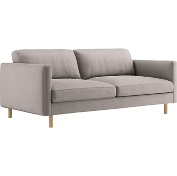 Pohovka Micadoni Šedobéžová sametová trojmístná pohovka Eden 173 cm