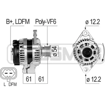 Alternátor ERA Alternátor ERA 210826A + DOPRAVA ZDARMA!