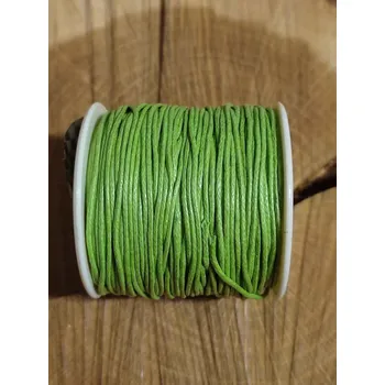 Šňůra bavlněná Ø1 mm voskovaná barva zelená