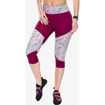 Dámská móda Lezecké legíny Ocun Rhea 3/4 Leggings - wine rhododendron