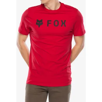 Bavlněné tričko Fox Absolute SS Prem Tee - flame red