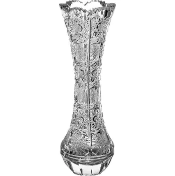 Váza PB CRYSTAL Bohemia Crystal váza na květiny - píšťala 88350/230mm. Bohatý brus Klasik.