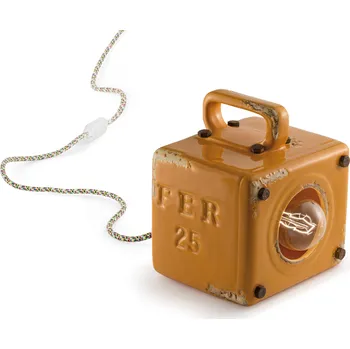 Ferroluce INDUSTRIAL C1650/R Retro lampička kostka