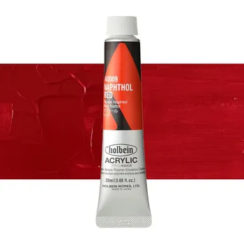 Vodová barva Akrylová barva Holbein Heavy Body - Napthol Red Balení: 20 ml