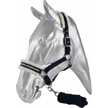 KENTAUR Ohlávka s vodítkem KenTaur beránek hnědá/modrá Full