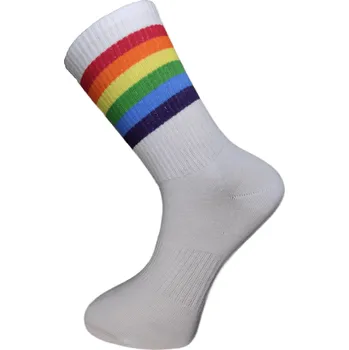 Pánské ponožky FX-RETROS DUHA klasické sportovní ponožky Fuxy 36-40 rainbow (duha)