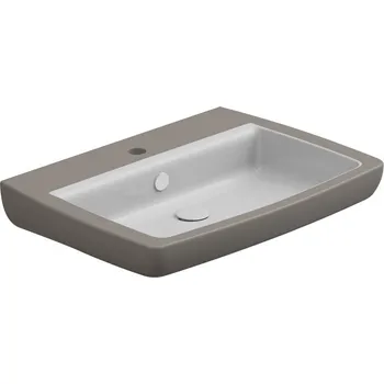 Umyvadlo Umyvadlo Brio 60 keramické, dvoubarevné, 60x45 cm, BRLAV60BI000030