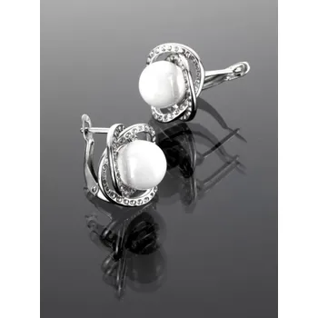 Náušnice Prosperk Náušnice z oceli s keramickou kuličkou Barva: Černá