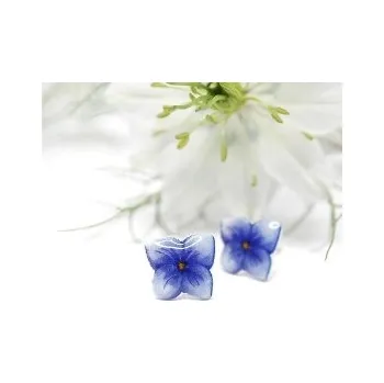 Náušnice Náušnice pecky Hortenzie - kokino 29192