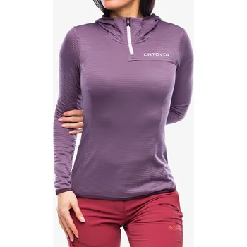 Dámská mikina Dámská mikina s kapucí Ortovox Fleece Light Grid ZN Hoody - wild berry