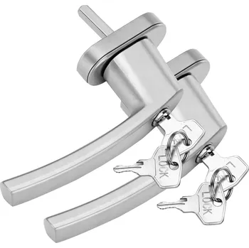 Klika na kolo Sada 2 okenních klik | stříbrné