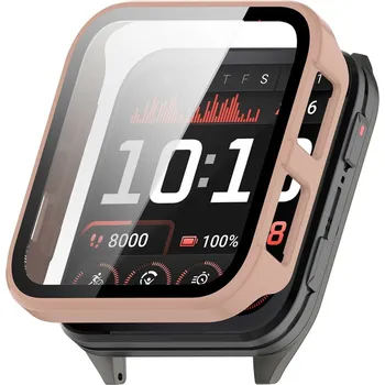 Příslušenství k chytrým hodinkám VSECHNONAMOBIL 117174 PC FULL COVER Plastový kryt se sklem pro Garmin Venu X1 růžový