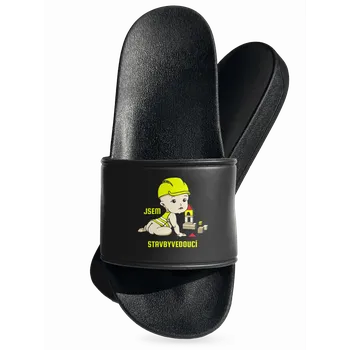 Pánské pantofle Bastard Jsem stavbyvedoucí pantofle Black