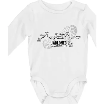 Kojenecký body Profil Jablonec nad Nisou - Body kojenecké s dlouhým rukávem - Dlouhý r. do 3 měs ( Bílá )