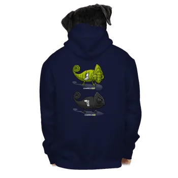 Pánská mikina Bastard Zapnuto vypnuto pánská mikina na zip Navy