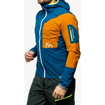 Skialpova bunda Ortovox Berrino Hooded Jacket - petrol blue