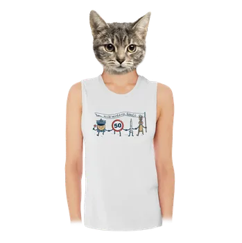 Bastard Nepřátelé řidičů dámské tílko volné White