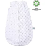 MOTHERHOOD Pytel na spaní mušelínový BIO Grey and Black Dots 6-18 m 0,5 tog