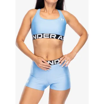Podprsenka Sportovní podprsenka Under Armour HeatGear Authentics Mid Branded Bra - horizon blue/white