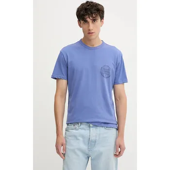 Pánské tričko Bavlněné tričko Tommy Jeans pánské, modrá barva, DM0DM21987 05X, vel. L