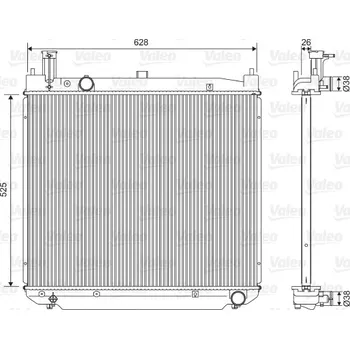 Chladič motoru Chladič, chlazení motoru VALEO 701591