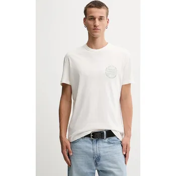 Pánská móda Bavlněné tričko Tommy Jeans DM0DM21987 béžová 01X, vel. S