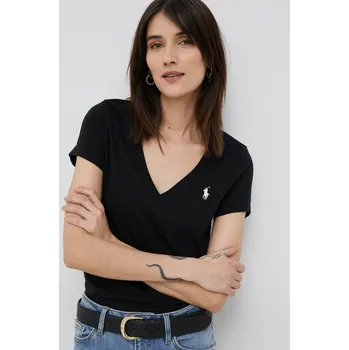Pánské tričko Bavlněné tričko Polo Ralph Lauren černá barva, 211902403 99X, vel. XXL